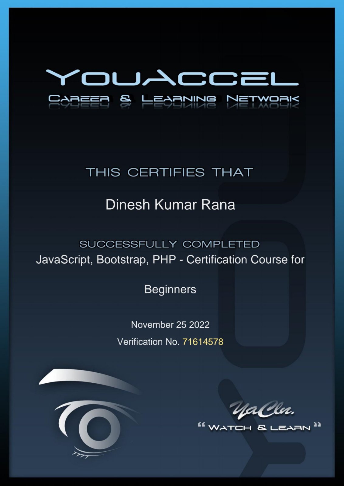 JavaScript, Bootstrap, PHP